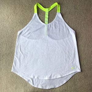 White Nike Dri-FIT Tank